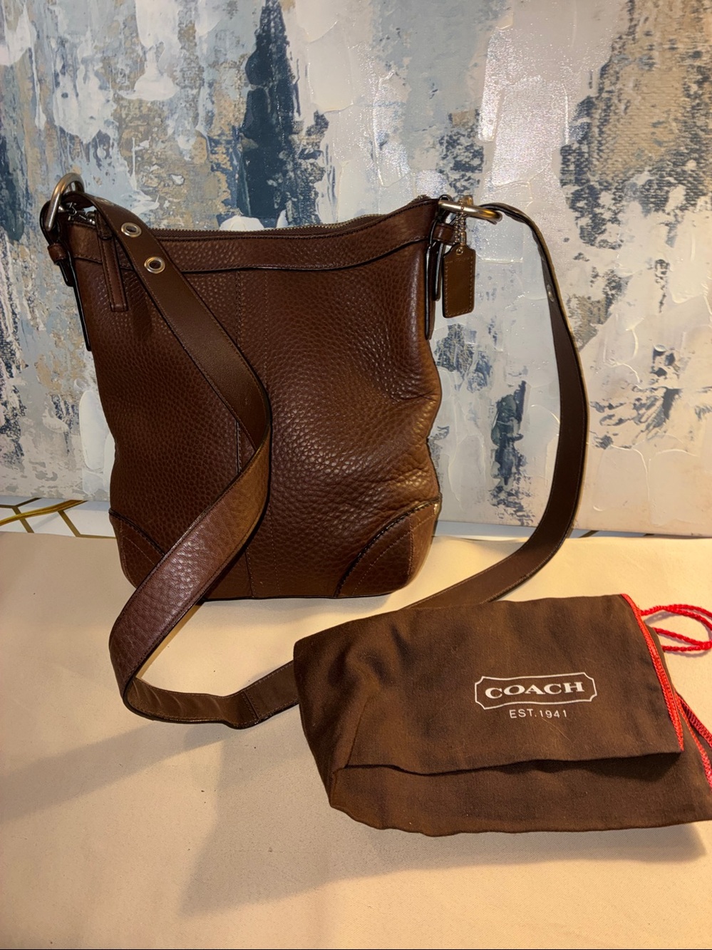Genuine Coach Dark Brown Leather HOBO Bag Coach Dust bag included
Y2 K 2008 - Picture 1 of 17